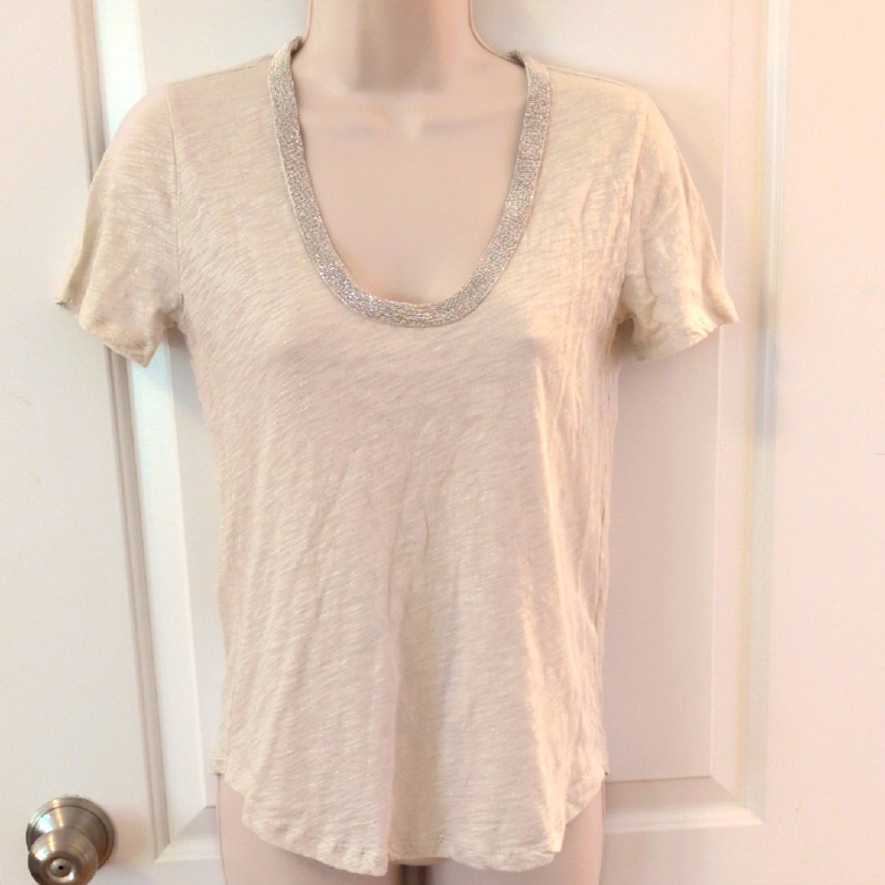 J. Crew Factory Metallic Top